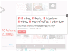 Tablet Screenshot of 50problems50days.com
